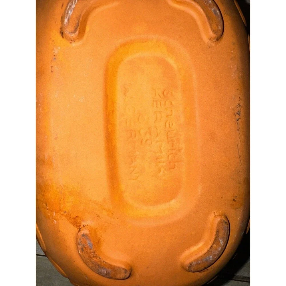 Vintage Scheurich Keramik Terracotta Clay Roaster Made In Germany Great Shape